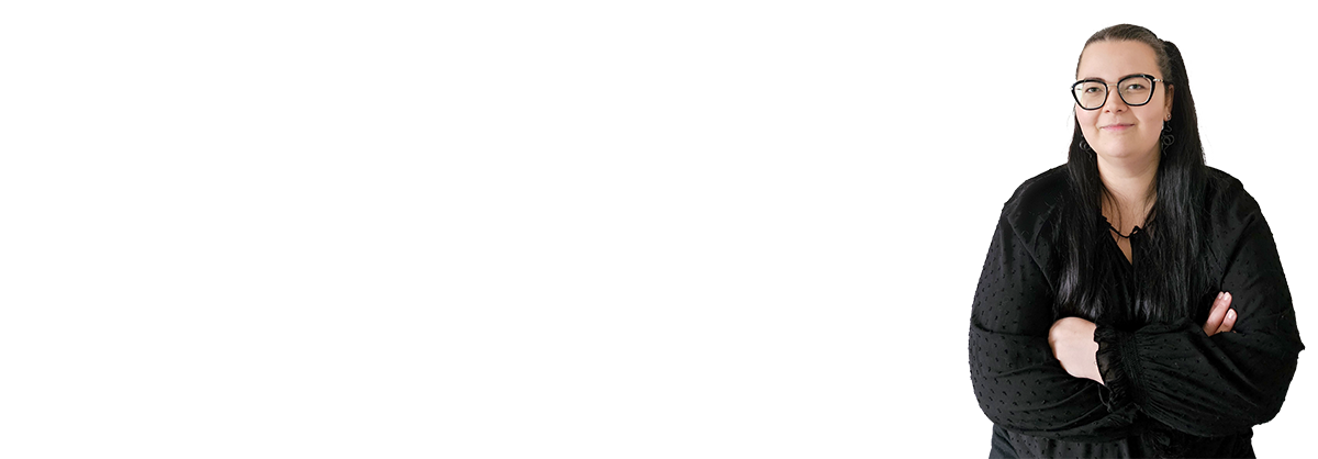 Die Designerin Daniela, mit Abschiedsgruß