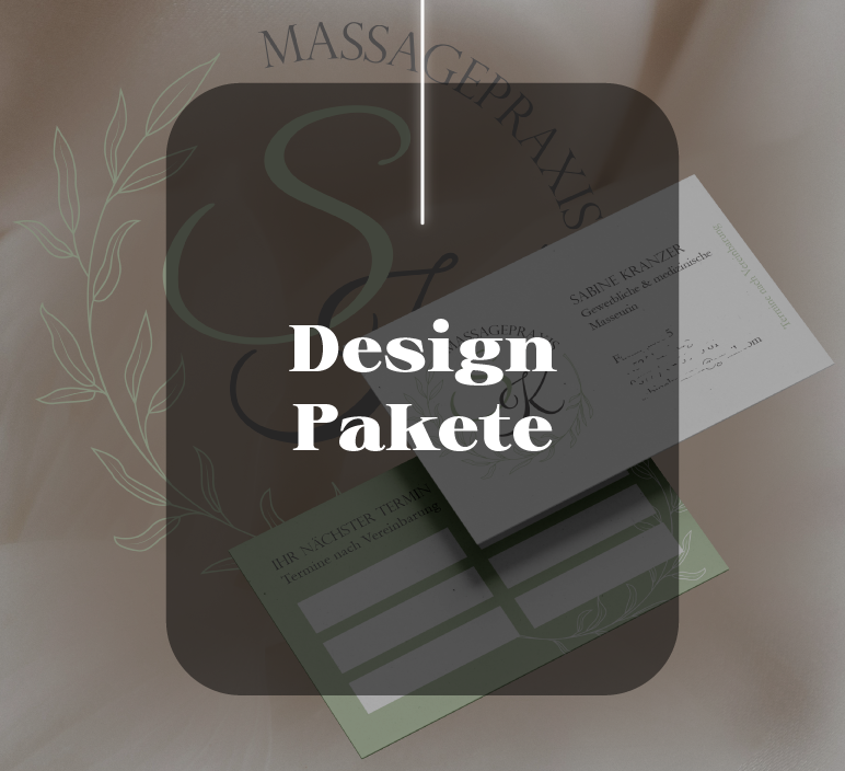 Darstellung eines Design-Bundles bestehend aus logodesign, visitenkartendesign und social-media design