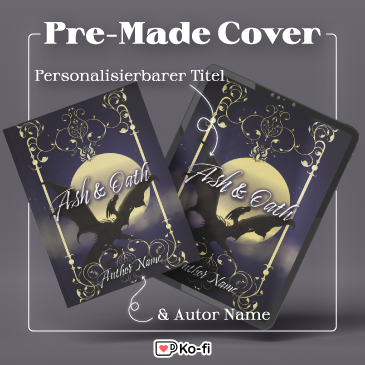Ein vorgefertigtes Buchcover mit Shop-Icon